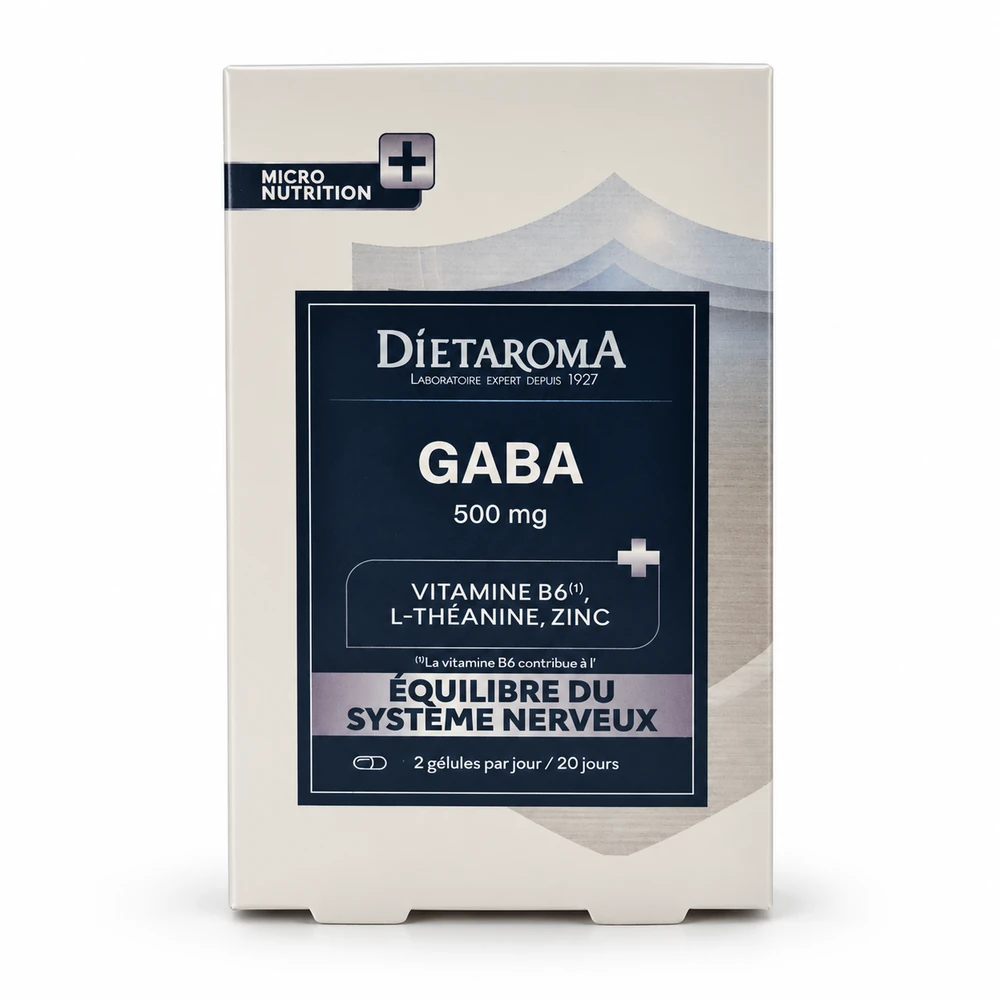 GABA 500mg ÉQUILIBRE DU SYSTÈME NERVEUX  20 jours